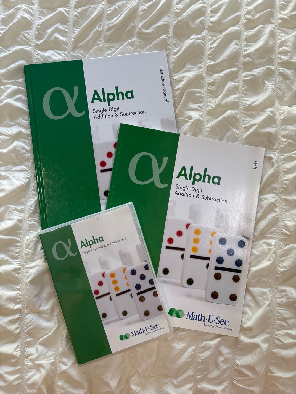 Math-U-See Alpha Set - Instruction Manual, Tests Booklet & DVD (Math U See)